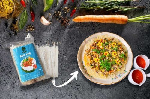 Cách chế biến món ăn với bún gạo khô Hapinut