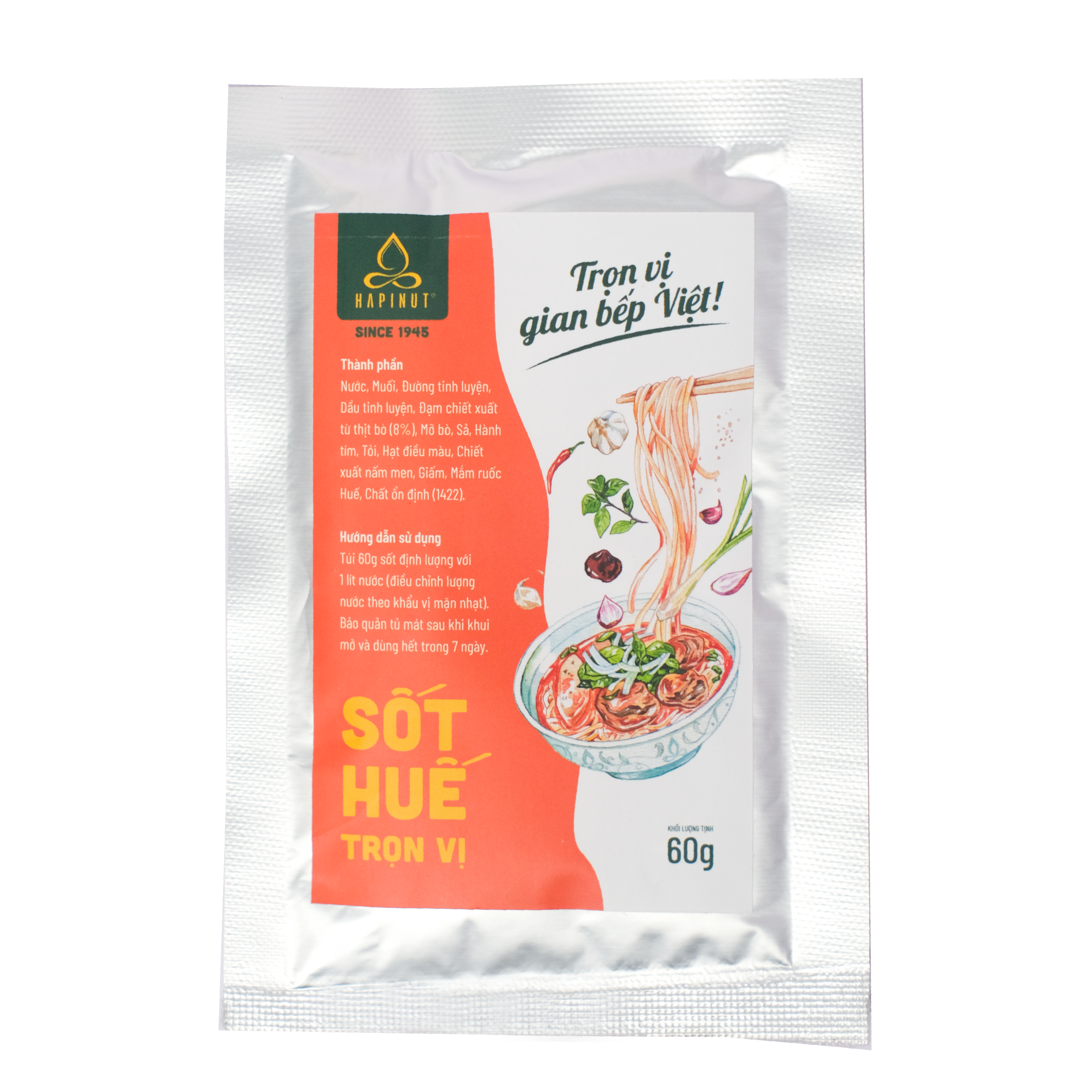 Bộ Bún Bò Huế trọn vị - Hapinut Noodle Kit - Ảnh 4