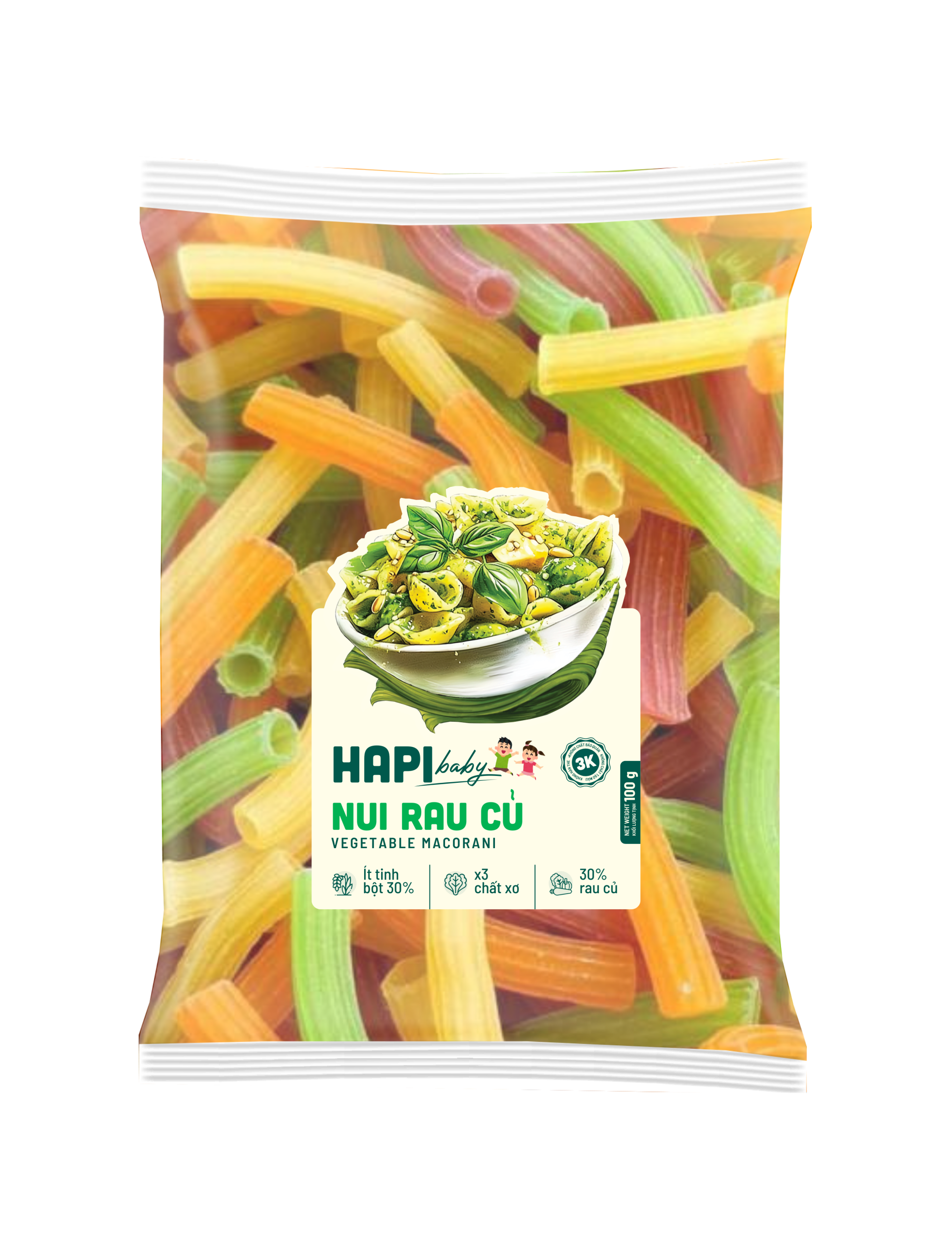 Nui rau củ sợi dài HAPI BABY