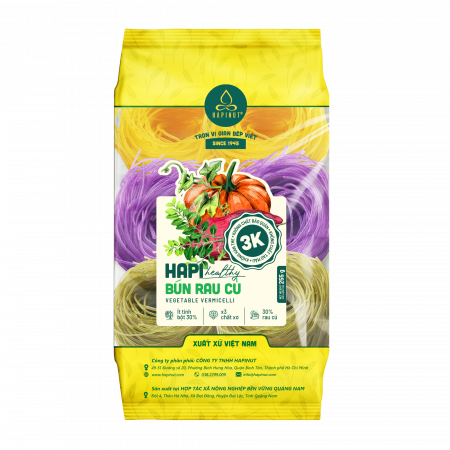 Bún rau củ HAPI - Ít tinh bột, thêm chất xơ, giàu dưỡng chất
