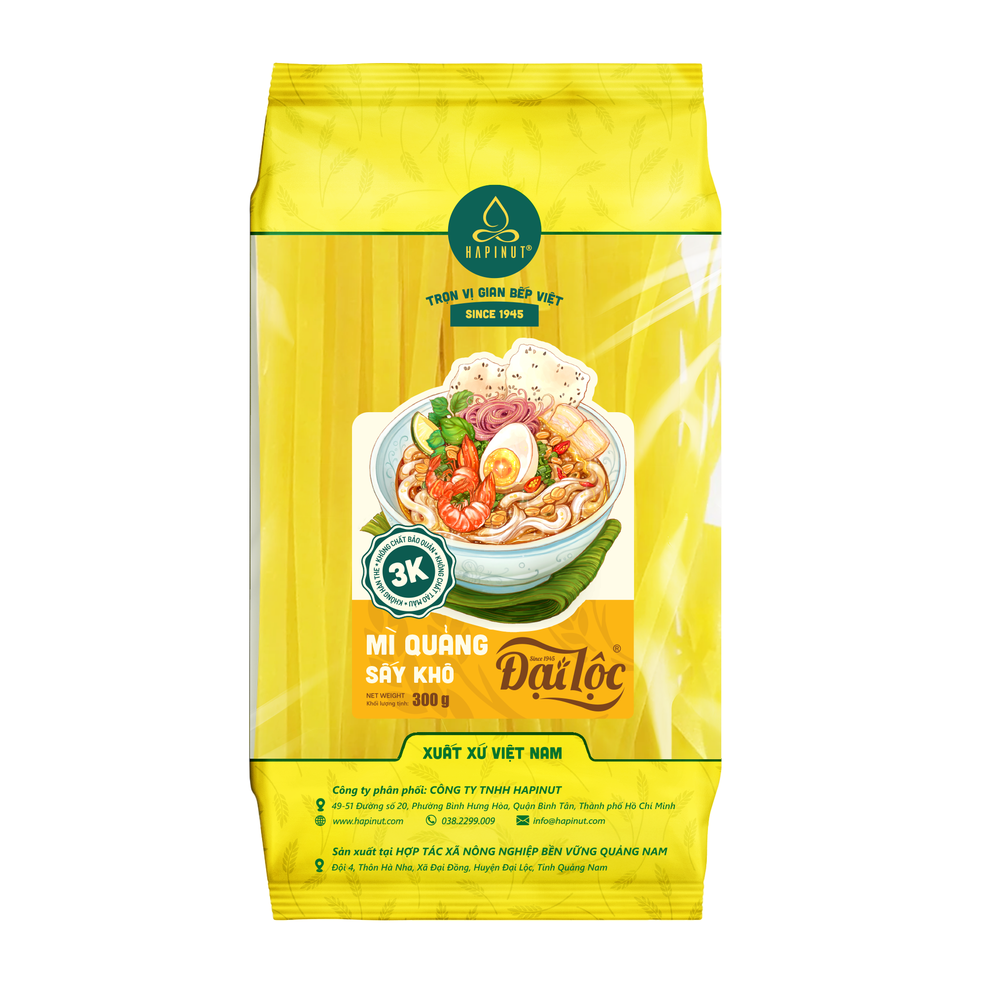 Mì Quảng sấy khô Đại Lộc 300G