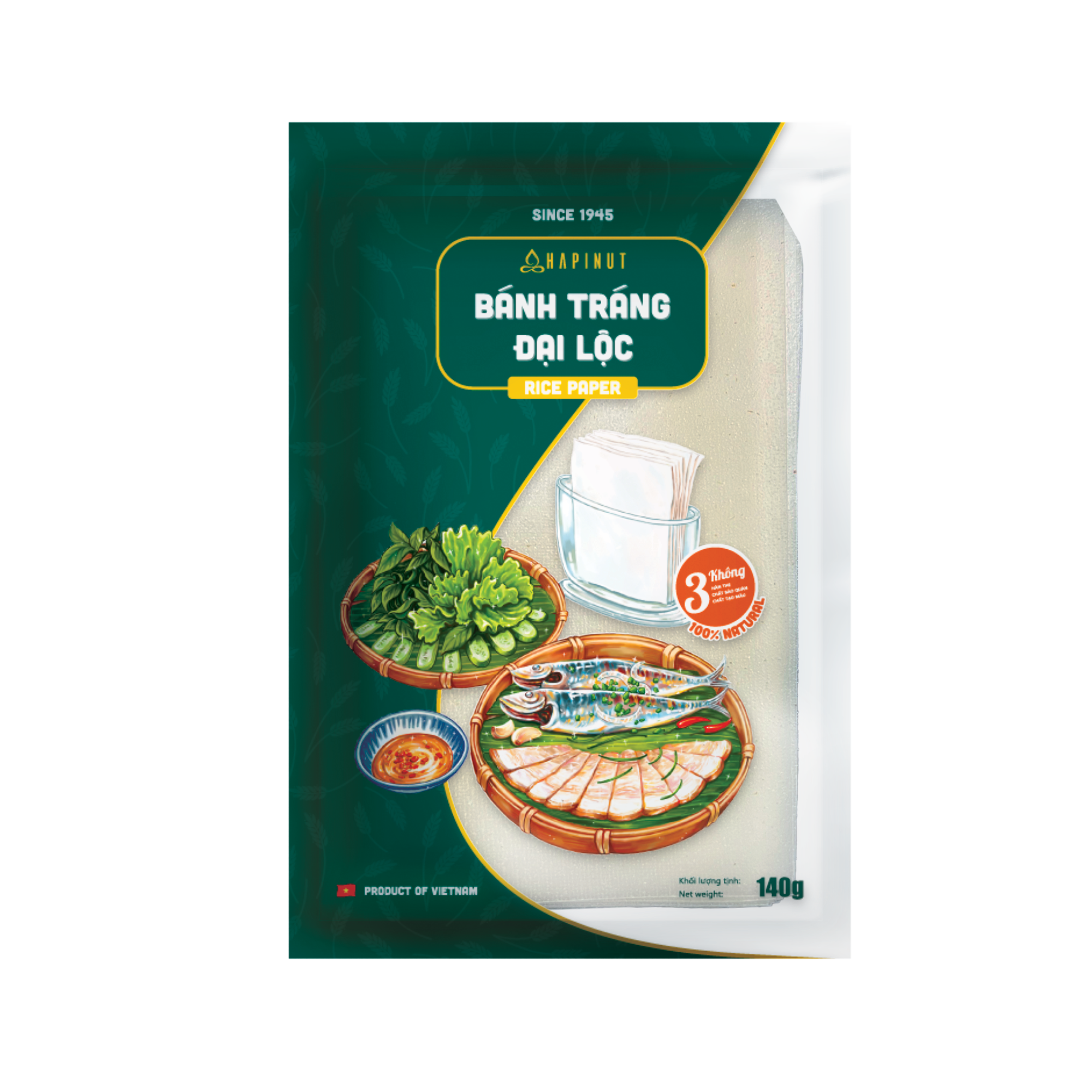 Bánh Tráng Đại Lộc HAPINUT 140g