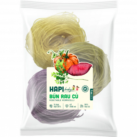Bún Rau Củ HAPI BABY - Ít tinh bột, X3 chất Xơ