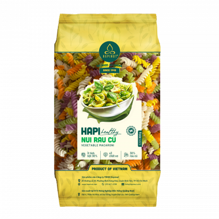 Nui rau củ HAPI xoắn 300g