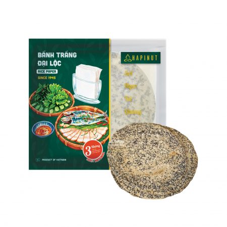 Bánh Tráng Mè Nướng HAPINUT - Ăn Kèm Mì Quảng (Túi 3 cái)